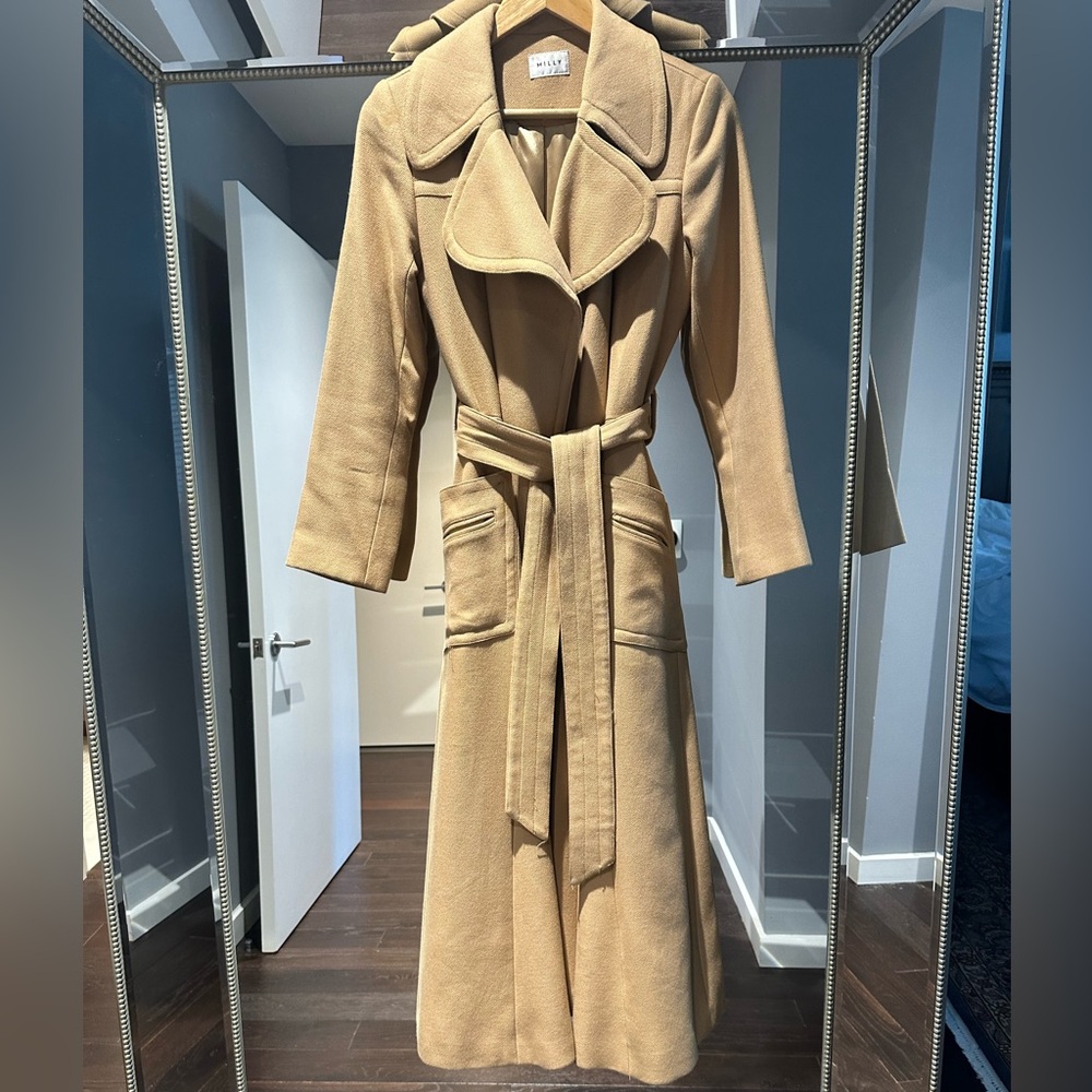 Chic Milly Tan Tie Coat Original